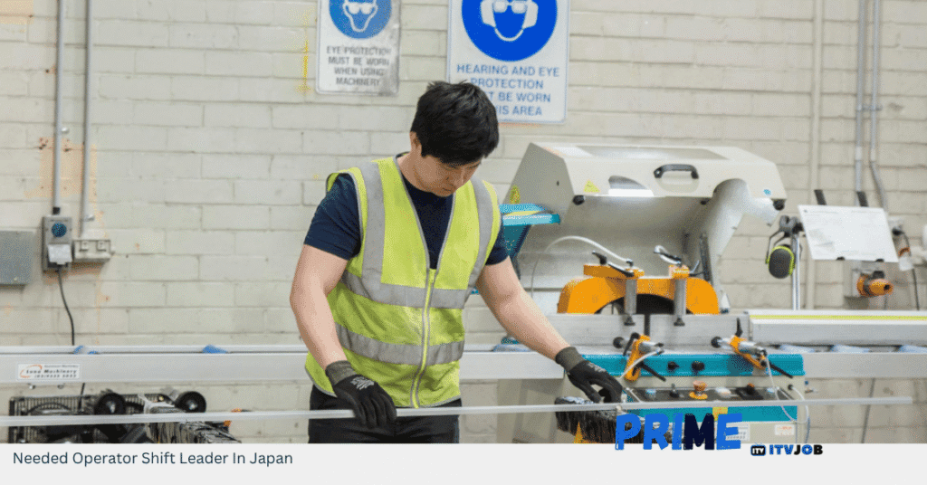 Needed Operator Shift Leader In Japan
