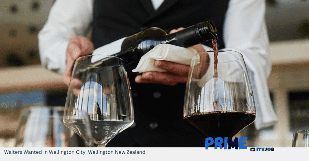 Waiters Wanted In Wellington City, Wellington New Zealand